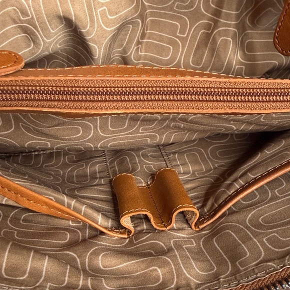 Spikes & Sparrow Brown Leather Shoulder Bag - Picture 9 of 12